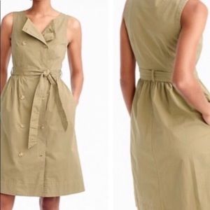 Jcrew garment dyed trench dress Size 0